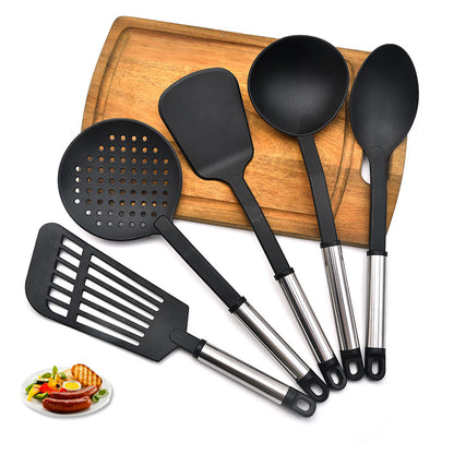 Black Silicone Cooking Set