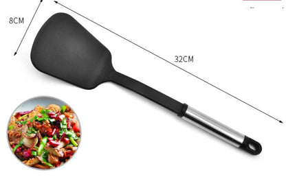 Black Silicone Cooking Set