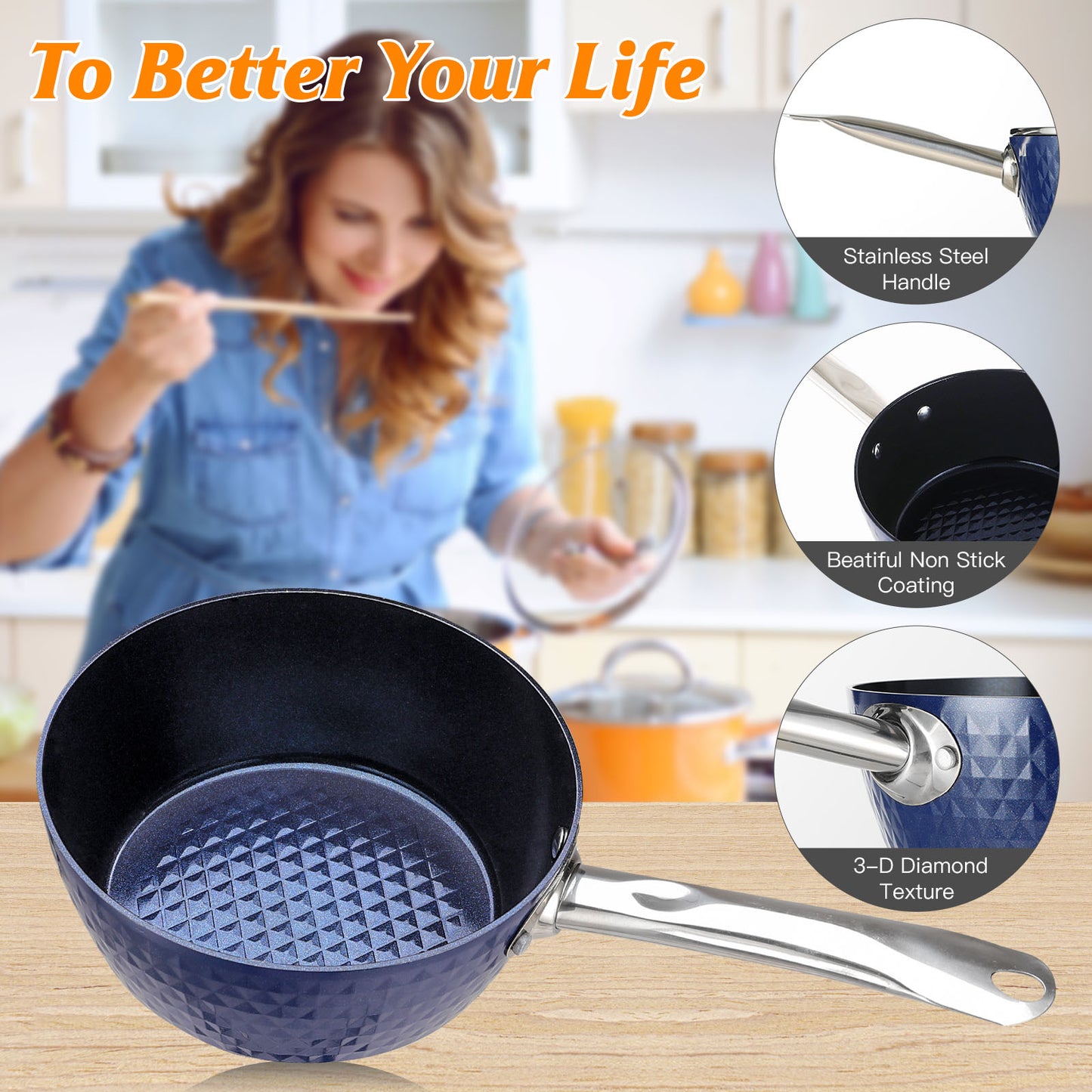 18 CM Non-Stick Sauce Pan